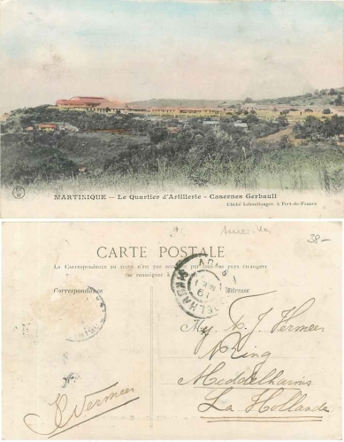 Martinique qurtier de Artillerie Kaserne Gerbault o ca. 1920
