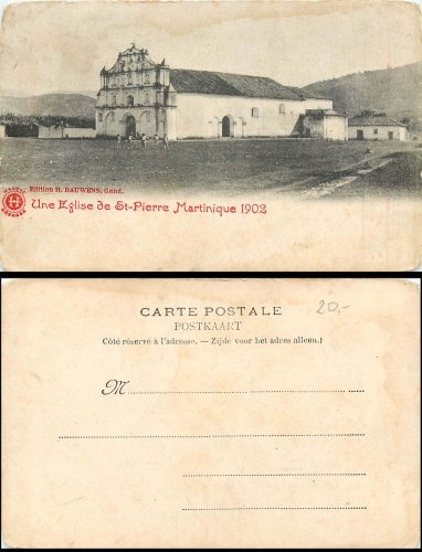 Martinique Une eglise de St. Pierre 1902