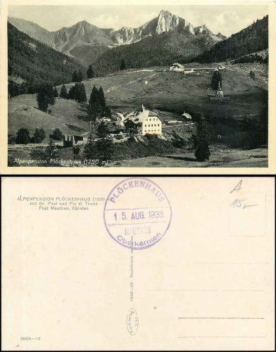 Kotschach-Mauthen Alpenpension Plockenhaus * 15.8.1938