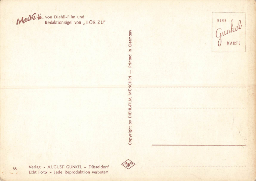 mecki Hedgehog as a chimney sweep ​Verlag Diehl No. 85