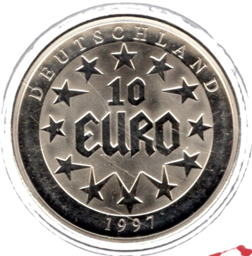 Medaille Deutschland 10 Euro 1997 Raub Der Europa Cu-ni