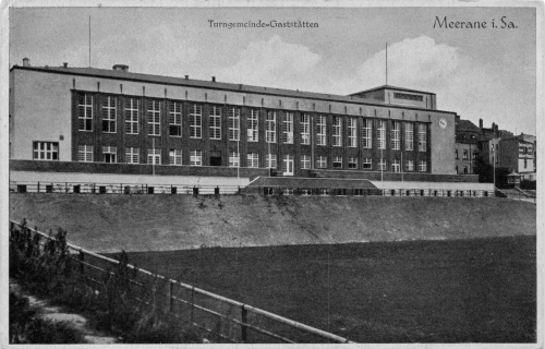 Meerane Sachsen Turngemeinde Gaststätten Feldpost La. Schtz. Ers. Batl.  4 $. Komp. o 1941