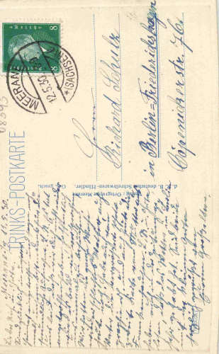 Meerane Sachsen Pfarrberg o 1930