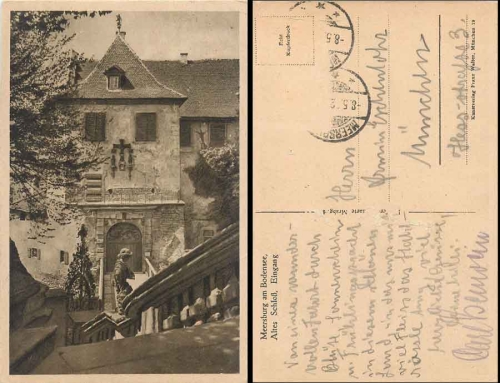 88709 Meersburg Bodensee Altes Schloß, Eingang, o 8.5.1920