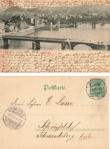 Meissen Coelln an der Elbe o 1.8.1902