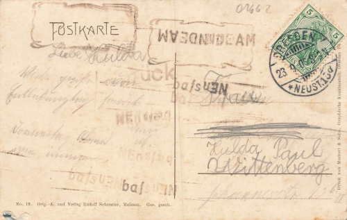 01662 Meissen Albrechtsburg kleines Kurfuerstenzimmer o 1908