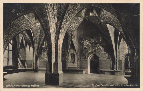 01662 Meissen Albrechtsburg großer Gerichtsaal * 1929