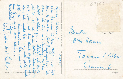 01662 Meissen Elbe Mehrbildkarte o 1959