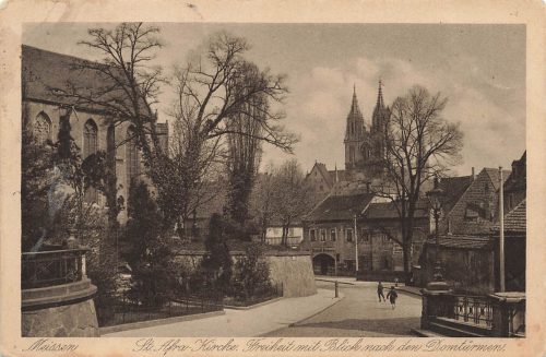 01662 Meissen Elbe St Afra Kirche Freiheit o um 1930