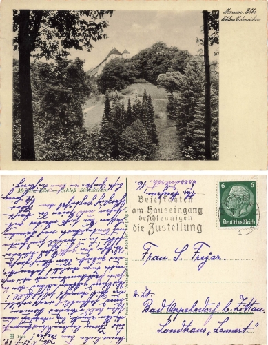 Meissen Schloss Siebeneichen o 21.7.1934