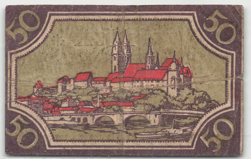 01662 Meissen emergency money 50 Pfennig 1920