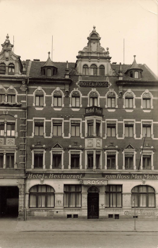 01662 Meissen Elbe Hotel Restaurant zum Ross Max Mohn * um 1950