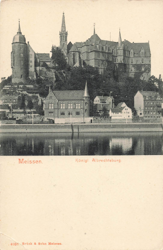 01662 Meissen Elbe Albrechtsburg * um 1900