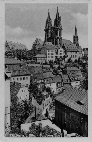 01662 Meissen Elbe Burgberg * um 1940