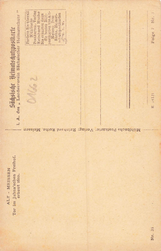 01662 Alt Meissen Tor im Jahnaschen Freihof * um 1920