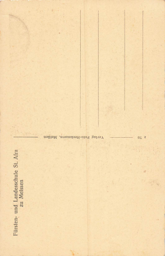 01662 Meißen Fürsten und landesschule St. Afra Blick auf die Domtürme * um 1930