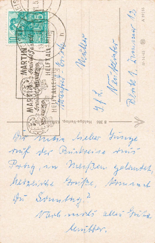01662 Meissen Blick von Turm der Frauenkirche o 1961
