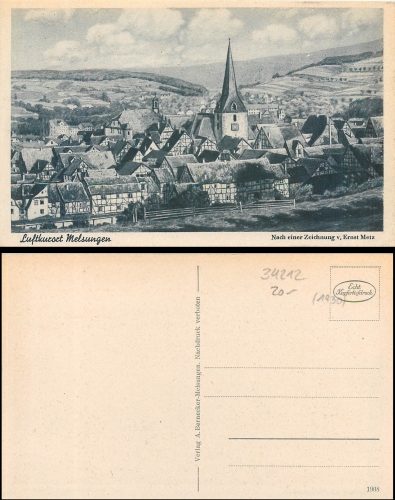 Melsungen sig. Ernst Metz * ca. 1930