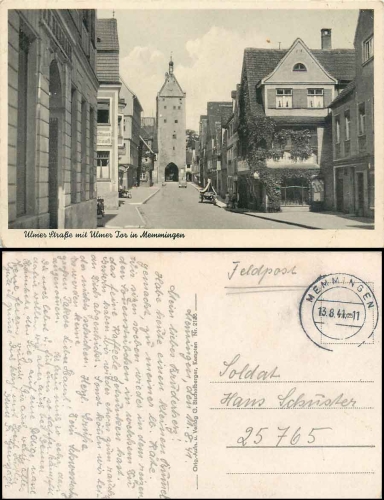 87700 Memmingen, Ulmer Strasse o 13.8.1941
