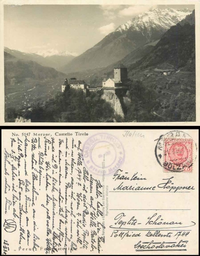 Merano Castello Tirole o 31.3.1930