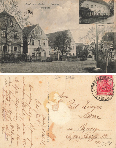 Merbitz Dresden Gasthof o 1919  