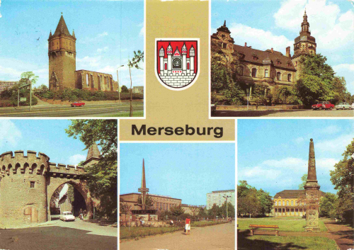 Merseburg Mehrbildkarte o 1985