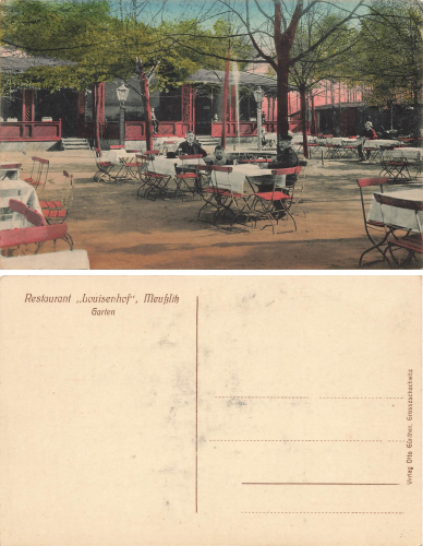 Meusslitz Dresden Restaurant Louisenhof * um 1910