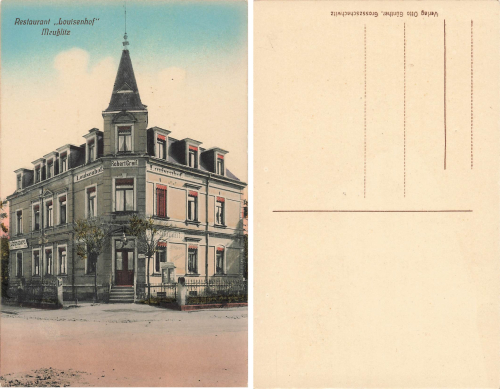 Meusslitz Dresden Restaurant Louisenhof Robert Greif * um 1910