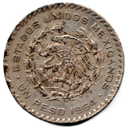 Mexico 1 Peso 1964 Jose María Morelos Pavon