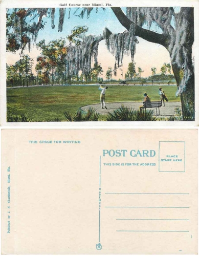 Miami Florida Golf Course USA ca. 1940
