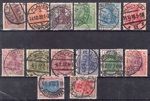 German Reich Michel 140-153