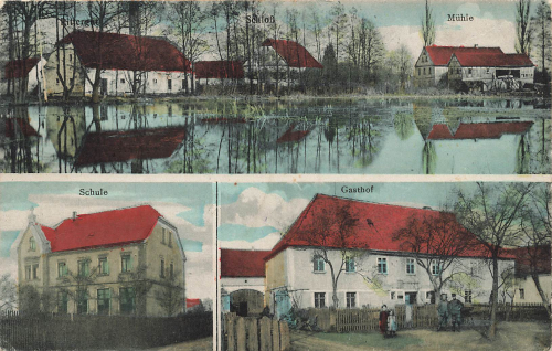 01920 Milstrich Gasthof Schule Mühle o 1922