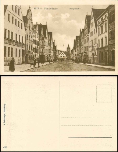 87719 Mindelheim, Hauptstrasse, * ca. 1920