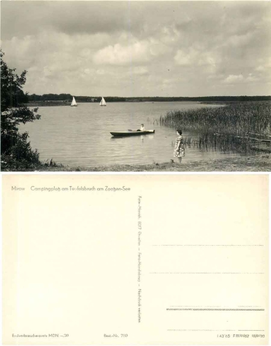 17252 Mirow Campingplatz Teufelsbruch Zootzen See *1962 Hanich0780