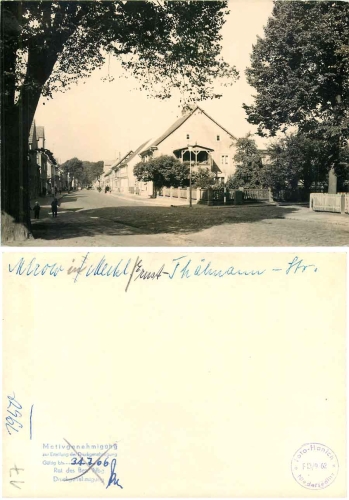 17252 Mirow Ernst-Thalmann-Strasse Printing permission *1966 Hanich1950