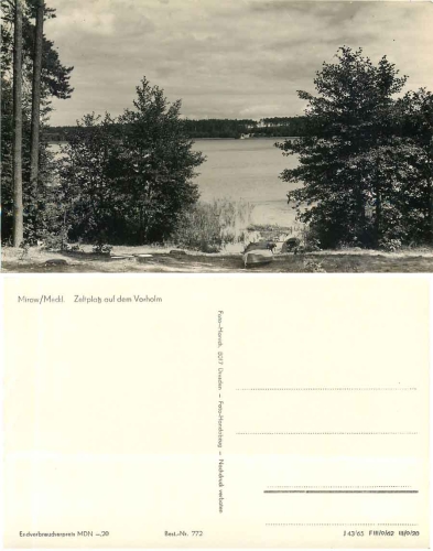 17252 Mirow campsite on the Vorholm *1965
