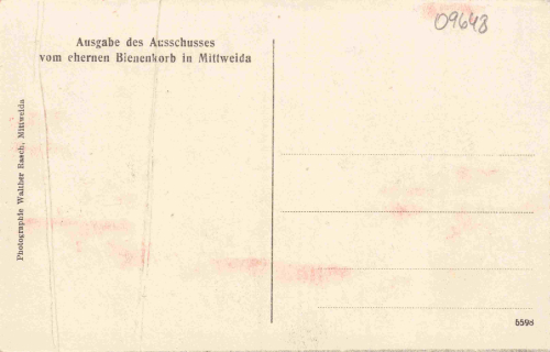 Mittweida Sachsen Denkmal „Eherner Bienenkorb“ Nagelung * 1915