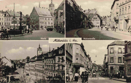 Mittweida Sachsen Mehrbildkarte * 1959