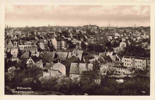Mittweida Sachsen Gesamtansicht * um 1940