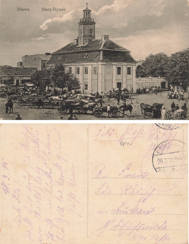 Mlawa Stary-Rynek Feldpost 20.3.1915