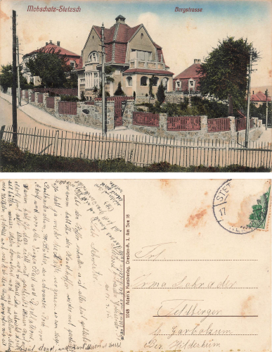 Mobschatz Stetzsch Dresden Bergstrasse o 1915