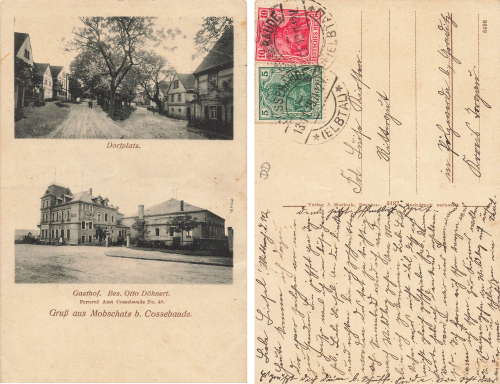 Mobschatz bei Cossebaude Dresden Gasthof o 1919