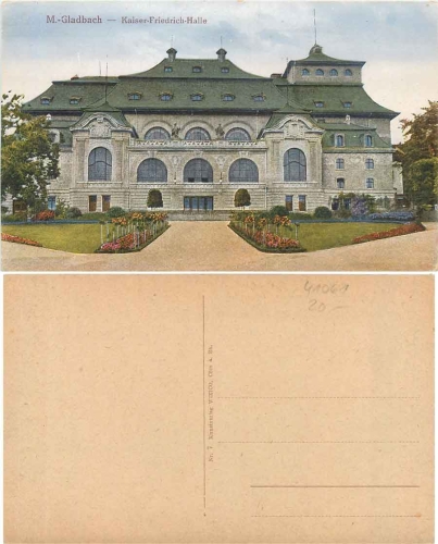 Mönchengladbach Kaiser Friedrich-Halle * ca.1920