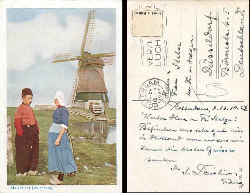 Volendam Molenzicht Windmill o 10/12/27
