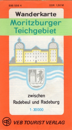 Moritzburg pond area hiking map 1977