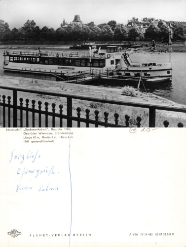 Motor ship "Sachsen-Anhalt", * approx. 1965