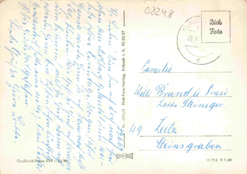 Mühlleithen Klingenthal Mehrbildkarte o 1969