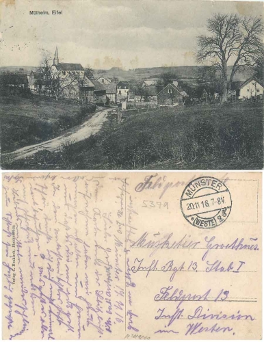 53945 Mulheim Blankenheim Eifel o 20.11.1916