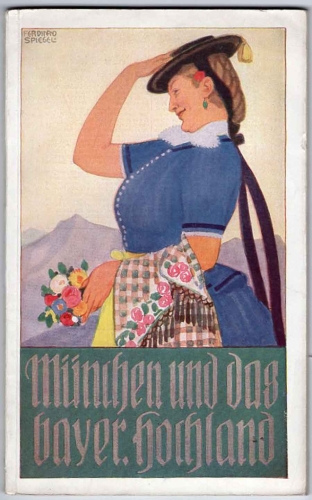 Munich and the Bavarian Highlands Bavarian traffic book I. Part travel guide 88 pages 1940