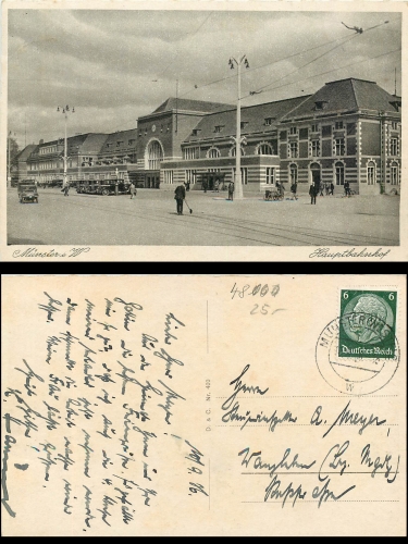 Münster Hauptbahnhof o 18.9.36